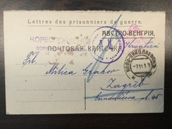 Russia Novonikolayevsk NOVOSIBIRSK Prisoner-of-war Camp Letres Des Prisonniers De Guerre 1916. - Sibérie Et Extrême Orient