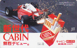 Télécarte Japon / 110-011 - CIGARETTE CABIN Voiture Formule 1- Japan Phonecard Tobacco F1 RACING CAR - ZIGARETTE TK  171 - Voitures