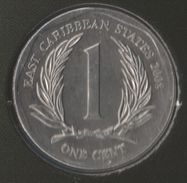 EAST CARIBBEAN STATES 1 CENT 2008 KM# 34 Elizabeth II - Caraibi Orientali (Stati Dei)