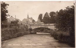 343-5024- Rochefort -La Lomme Et Hotel De Ville (Photo Carte) - Rochefort