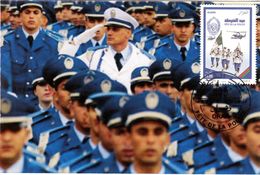 Algeria 1658 Maximum Card Police Polizei Cop Policía Polizia Politie Polis Lögreglan Policija Poliție Rendorség - Police - Gendarmerie