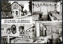 A5696 - Alte MBK Ansichtskarte - Scheibe Alsbach Kr. Neuhaus - HO Gaststätte Zum Mohren TOP - Neuhaus