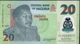 310-NIGERIA 20 Naira Polymer Sig. Soludo-Onyido 7 Digi S Printer G&D UNC 2007 - Nigeria