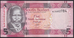 South Sudan 5 Pound 2015 Pnew UNC - Soudan Du Sud