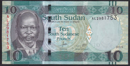 South Sudan 10 Pound 2015 Pnew UNC - Soudan Du Sud