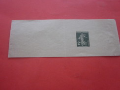 Timbre Semeuse 2c  Europe France  Entiers Postaux -- Bandes Pour Journaux - Bandas Para Periodicos