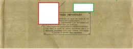 CHEQUIER CREDIT LYONNAIS  Agence De Melun  ANNEES 1920 - Cheques & Traveler's Cheques