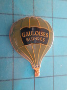 Pin411a Pin´s Pins / Beau Et Rare : MONTGOLFIERES / BALLON LIBRE CIGARETTES GAULOISES BLONDES - Montgolfières