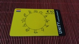 ¨Prepaidcard Netherlands Unity 10 Euro  Used - Cartes GSM, Prépayées Et Recharges