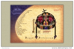 Hungary 2001. Saint Corona (nice Embossed Print) Sheet MNH (**) Michel: Block 264 / 28 EUR - Neufs