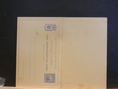 70/895  CP  ETAT INDPENDANT DU CONGO  XX  AVEC REPONSE PAYEE - Stamped Stationery