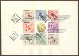 DOMINICANA - REFUGEES - OLYMPIC MELBOURNE - OLYMPIC WINNERS - 4 MS Set - 4 FDC -   RARE - Estate 1956: Melbourne