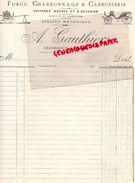 16 - CHASSENEUIL- FACTURE A. GAUTHIER  FORGE CHARRONNAGE-CARROSSERIE- MARECHAL FERRAND 1920 - Artigianato