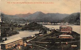 ¤¤  -  SAINTE-LUCIE   -  View Of Vigil - Showing Military Hospital And Barracks     -  ¤¤ - Sainte-Lucie