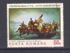 Romania 1976 Mi Nr 3322 Painting  With Gum (a1p19) - Us Independence