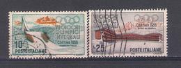 Italy 1956 Mi Nr 958,960  OG Cortina (a1p19) - 1946-60: Gebraucht