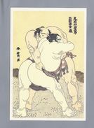 JP.- A Hard Fight By Sumo Wrestler - Deba-no-umi - And - Kimenzan - By Shunrõ Katsukawa, 1760 - 1849. Ukiyoe. JAPAN - Lutte