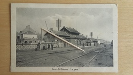 COURT-SAINT-ETIENNE - La Gare -  1915 - Rare - Court-Saint-Etienne