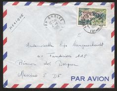 A) 1965 FRANCE, VITTEL CITY, ARCHITECTURE, AIRMAIL, CIRCULATED COVER FROM FRANCE TO MEXICO D.F. - 1960-.... Brieven & Documenten