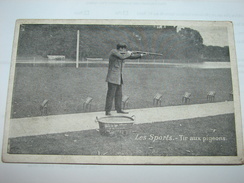 C.P.A. - Les Sports - Tir Aux Pigeons - Dos : Pub. Chicorée A La Belle Jardinière - 1910 - TTB (J78) - Schieten (Wapens)