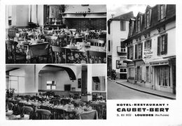 65-LOURDES- MULTIVUES- HÔTEL RESTAURANT CAUBET-BERT - Lourdes