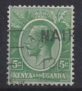 Kenya-Uganda 1922-27  5c (o) - Kenya & Uganda