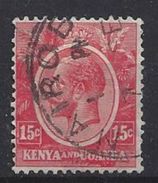 Kenya-Uganda 1922-27  15c (o) - Kenya & Oeganda