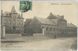 Beauval-École Des Filles-(CPA) - Beauval