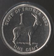 ERITREA 1 CENT 1997 KM# 43 ANIMAL Gazelle - Erythrée