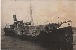 Carte Photo Marine 1920's RPPC Navy Norway Norge Ship Kongsaa Danmark Denmark - Handel