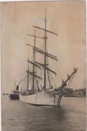 Carte Photo Marine 1920's RPPC Navy Norway Norge Ship Voilier à Identifier - Sailing Vessels