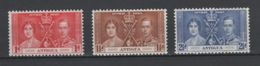 (S1784) ANTIGUA, 1937 (King George VI. Coronation). Complete Set. Mi ## 75-77. MNH** - 1858-1960 Colonia Britannica