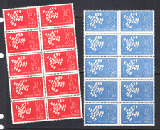 France 1961 Europa, Mint No Hinge, Blocks Of 10, Sc# , SG , Yt 1309-1310 - Ongebruikt