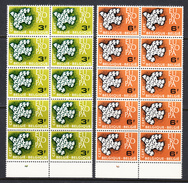 Belgium 1961 Europa, Mint No Hinge, Blocks Of 10, Sc# , SG , Yt 1193-1194 - Nuevos