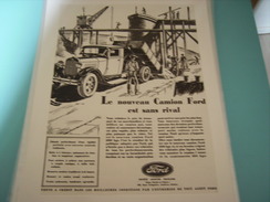 ANCIENNE PUBLICITE CAMION FORD  SANS RIVAL - LKW