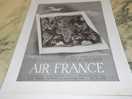 ANCIENNE PUBLICITE AVION AIR FRANCE 1947 - Werbung