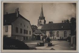 La Tour De Peilz - L'Eglise, Fontaine, - Photo: Perrochet-Matile No. 9752 - La Tour-de-Peilz