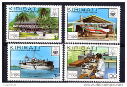 KIRIBATI 1982, LONDON 1980, AVION BATEAU RADIO BUREAU POSTE, 4 Valeurs, Neufs / Mint. Ref120 - Kiribati (1979-...)