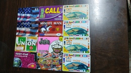 U.s.a-prepiad Card-(set10)-(12cards)-used Card+3prepiad Card - Andere & Zonder Classificatie