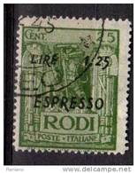 PIA - EGEO - 1943 : Occupazione Tedesca : Francobollo Della Serie Pittorica Soprastampato  - (ESPRESSO - SAS  E5) - Egée