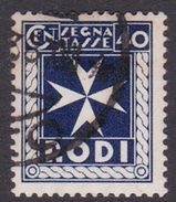 Italy-Colonies And Territories-Aegean General Issue-Rodi Postage Due D4 1934 30c Violet Used - Emissions Générales