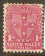 New South Wales 1897 SG 291 1d Mounted Mint - Nuevos