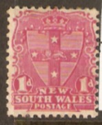 New South Wales 1897 SG 291 1d Mounted Mint - Neufs