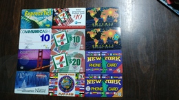 U.s.a-prepiad Card-(set16)-(12cards)-used Card+3card Prepiad Free - Other & Unclassified