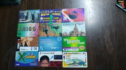 U.s.a-prepiad Card-(set17)-(12cards)-used Card+3card Prepiad Free - Other & Unclassified