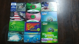 U.s.a-prepiad Card-(set18)-(12cards)-used Card+3card Prepiad Free - Sonstige & Ohne Zuordnung