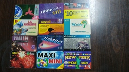 U.s.a-prepiad Card-(set19)-(12cards)-used Card+3card Prepiad Free - Other & Unclassified