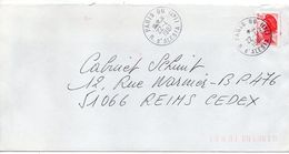 1987- Beau Cachet Manuel à étoile  PARIS 66 (14°) -- Marianne Type Liberté 2.20F - Manual Postmarks