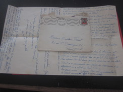 1950 Enveloppe Et Courrier Evenements Flamme>Bone Constantine Algérie(1924-62)Europe>Franceex-colonieLettre & Document - Covers & Documents