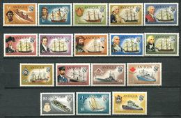 205 ANTIGUA 1970 - Yvert 232/48 - Bateau Voilier Navigateur - Neuf ** (MNH) Sans Trace De Charniere - 1960-1981 Ministerial Government